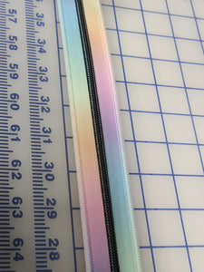 **Pre-Order:12 Week TAT** Pastel Rainbow #5 Nylon Zipper Tape
