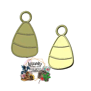 **Pre-Order #24: 14 Week TAT**  Inked Candy Corn #5 Nylon Zipper Pull