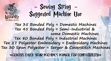Load image into Gallery viewer, **Pre-Order #23: 16 Week TAT**  Tex 45 - Bonded Polyester &quot;Sewing String&quot; - 8oz Spool
