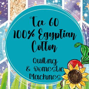 **Pre-Order #29: 6 Week TAT**  Tex 60 - 100% Egyptian Cotton Mercerized & Gassed "Sewing String" - 4oz Spool